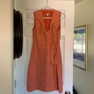 J crew linen dress size 8 EUC